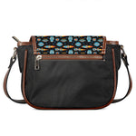 Astronaut And Space Pixel Pattern Print Saddle Bag