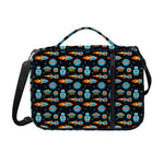Astronaut And Space Pixel Pattern Print Shoulder Strap Bible Bag