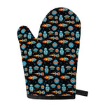 Astronaut And Space Pixel Pattern Print Single Oven Mitt