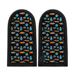 Astronaut And Space Pixel Pattern Print Skillet Handle Cover