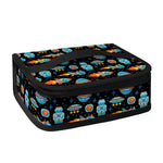 Astronaut And Space Pixel Pattern Print Small Lunch Bag