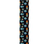 Astronaut And Space Pixel Pattern Print Table Runner