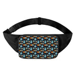 Astronaut And Space Pixel Pattern Print Waist Bag