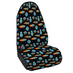 Astronaut And Space Pixel Pattern Print Waterproof Car Seat Cover