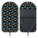 Astronaut And Space Pixel Pattern Print Waterproof Car Seat Cover