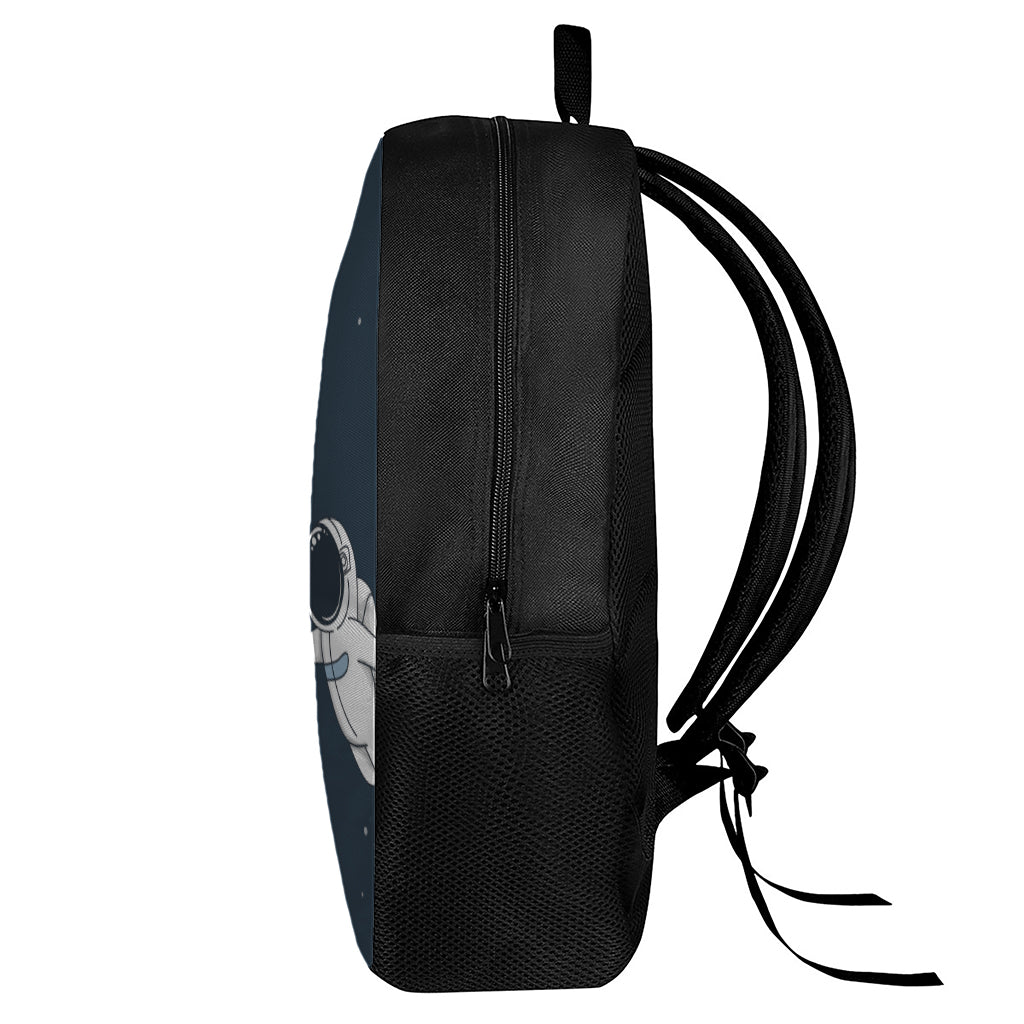 Astronaut Couple In Space Print 17 Inch Backpack