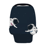 Astronaut Couple In Space Print Baby Seat Cover