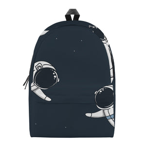 Astronaut Couple In Space Print Backpack