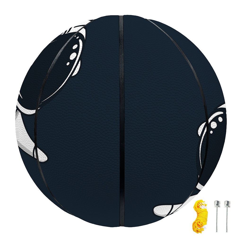 Astronaut Couple In Space Print Basketball