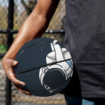 Astronaut Couple In Space Print Basketball