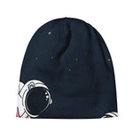 Astronaut Couple In Space Print Beanie