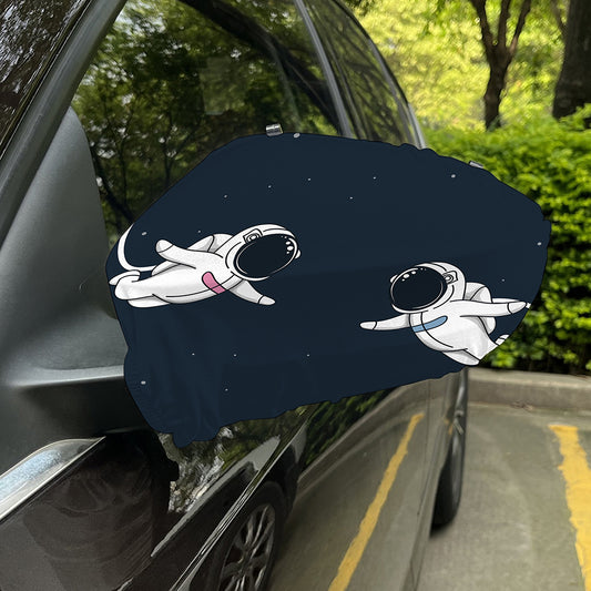 Astronaut Couple In Space Print Car Side Mirror Covers
