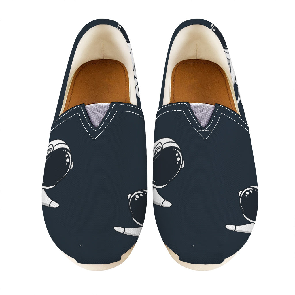 Astronaut Couple In Space Print Casual Shoes