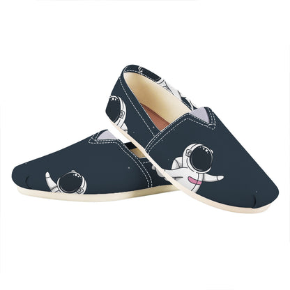 Astronaut Couple In Space Print Casual Shoes