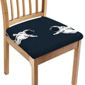Astronaut Couple In Space Print Chair Cushion Cover