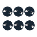 Astronaut Couple In Space Print Coaster Set