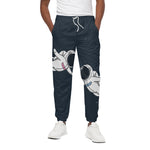 Astronaut Couple In Space Print Cotton Pants