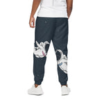 Astronaut Couple In Space Print Cotton Pants