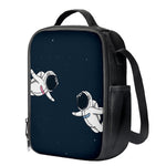 Astronaut Couple In Space Print Crossbody Lunch Bag