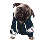 Astronaut Couple In Space Print Dog Zip Up Hoodie