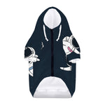 Astronaut Couple In Space Print Dog Zip Up Hoodie