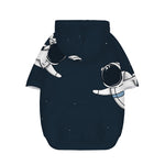 Astronaut Couple In Space Print Dog Zip Up Hoodie