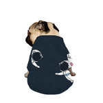 Astronaut Couple In Space Print Dog Zip Up Jacket