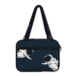 Astronaut Couple In Space Print Double Strap Bible Bag