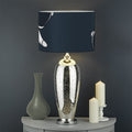 Astronaut Couple In Space Print Drum Lamp Shade