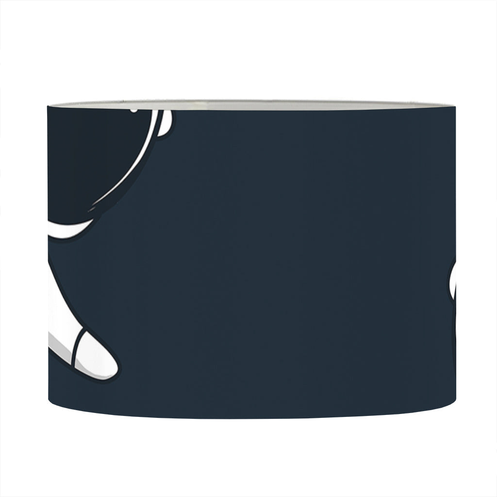 Astronaut Couple In Space Print Drum Lamp Shade