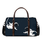 Astronaut Couple In Space Print Duffle Bag