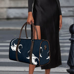 Astronaut Couple In Space Print Duffle Bag