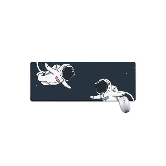 Astronaut Couple In Space Print Extended Mouse Pad