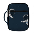 Astronaut Couple In Space Print Front Pocket Bible Bag