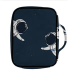 Astronaut Couple In Space Print Front Pocket Bible Bag