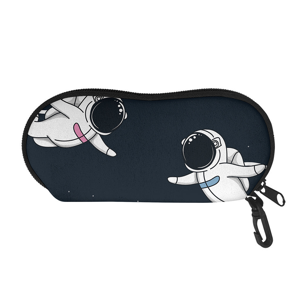 Astronaut Couple In Space Print Glasses Case