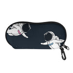 Astronaut Couple In Space Print Glasses Case