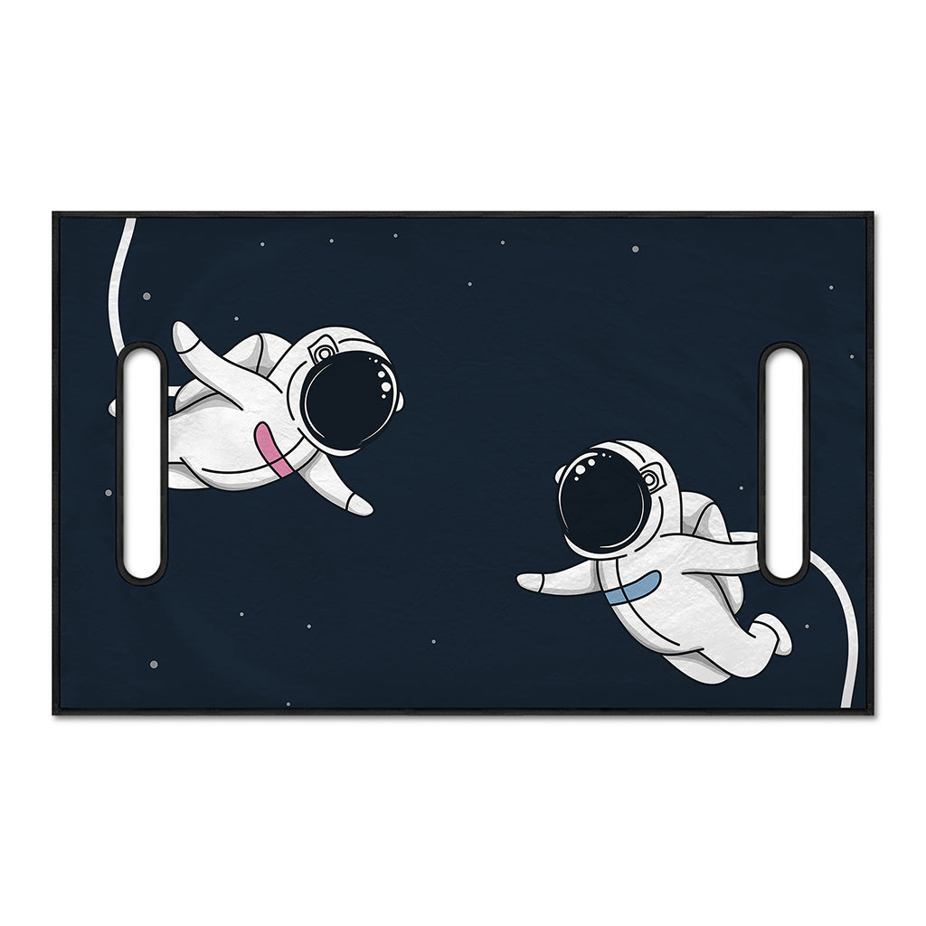 Astronaut Couple In Space Print Golf Cart Seat Cover