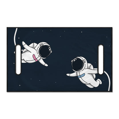 Astronaut Couple In Space Print Golf Cart Seat Cover