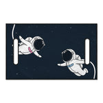 Astronaut Couple In Space Print Golf Cart Seat Cover