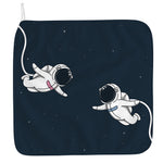 Astronaut Couple In Space Print Hand Towel