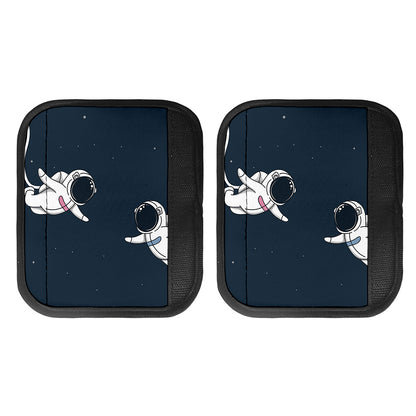 Astronaut Couple In Space Print Handle Covers