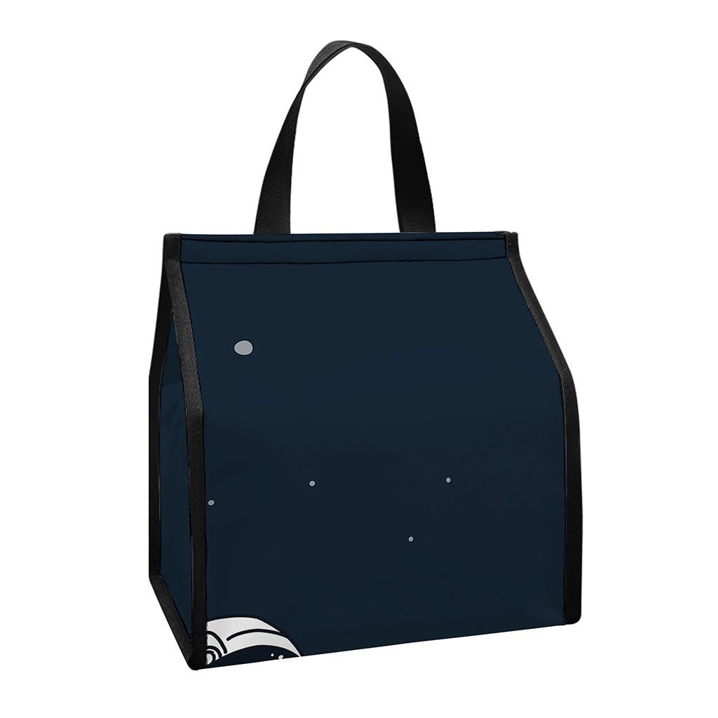 Astronaut Couple In Space Print Insulated Lunch Tote