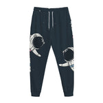 Astronaut Couple In Space Print Jogger Pants