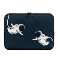 Astronaut Couple In Space Print Laptop Sleeve