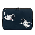Astronaut Couple In Space Print Laptop Sleeve