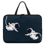 Astronaut Couple In Space Print Laptop Sleeve With Handle