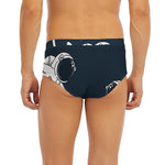 Astronaut Couple In Space Print Men's Briefs