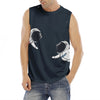 Astronaut Couple In Space Print Men's Fitness Tank Top