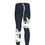 Astronaut Couple In Space Print Men's leggings